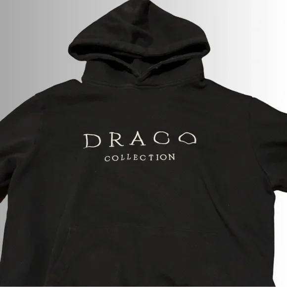 Draco Collection Black Sweatsuit Set - Hoodie & Joggers - Size Medium - EUC - Picture 4 of 6